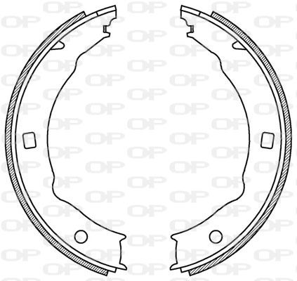 OPEN PARTS Комплект тормозных колодок BSA2199.00